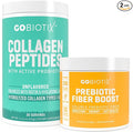 GOBIOTIX Fiber &amp Collagen Bundle: Hair Skin Gut Support - 30 Servings Collagen 35 Servings Fiber