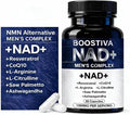 Boostiva NAD+ Supplements for Men with NAD Resveratrol CoQ10 L-Citrulline &amp Lycopene – Nitric Oxide Support Prostate Care Anti-Aging Stamina &amp Cellular Energy Boost 60capsules (1)
