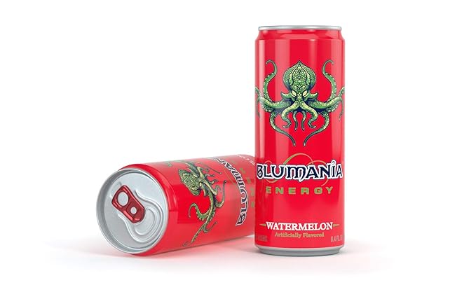 BLUMANIA ENERGY - WATERMELON 8.4 Oz (Pack of 24) No Jitters No Preservatives