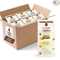 STEEP + BREW Vanilla Hazelnut Coffee | Premium Arabica Flavored Coffee | Ground | Light Roast | 10 oz | PACK OF 6