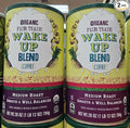 Trader Joe Organic Wake Up Blend Medium Roast Whole Bean Coffee 28oz 794g (Two Rolls)