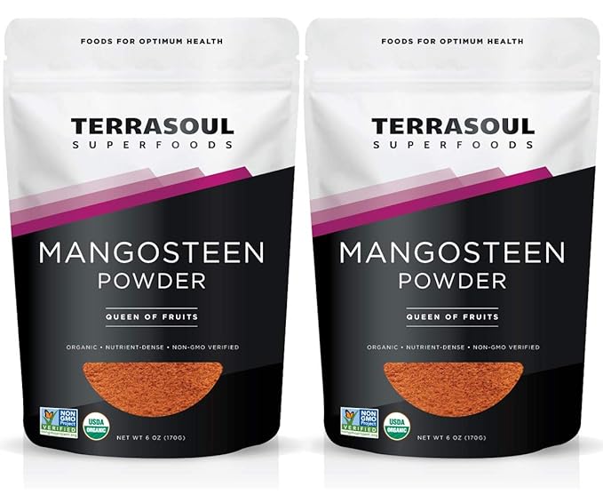 Terrasoul Superfoods Mangosteen Fruit Powder (Organic) 12 Ounces