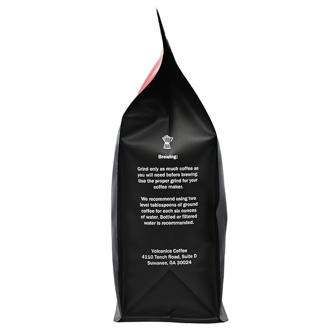 French Roast Decaf Coffee Ground Swiss Water Processed Fresh Roasted 16-ounce