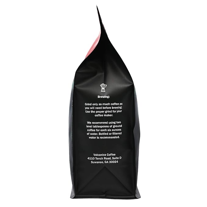Volcanica Butter Scotch Toffee Flavored Decaf Coffee Whole Bean Fresh Roasted 16-ounce