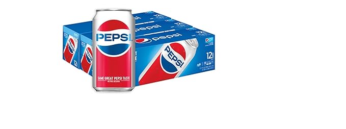 Pepsi Soda Fridge Pack Bundle 12 fl oz 36 Cans (Packaging May Vary)