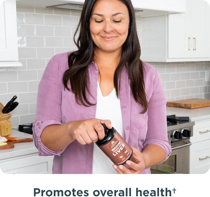 Ancient Nutrition Organ Supplements Once Daily Grass-Fed and Wild Organ Complex Capsules Beef &amp Lamb Liver Supports Healthy Blood Gut and Liver 30 Ct