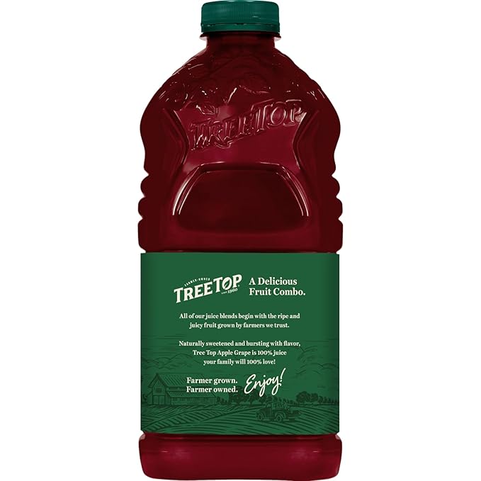 Tree Top 100% Juice Apple Grape 64 Fl Oz (Pack of 8)