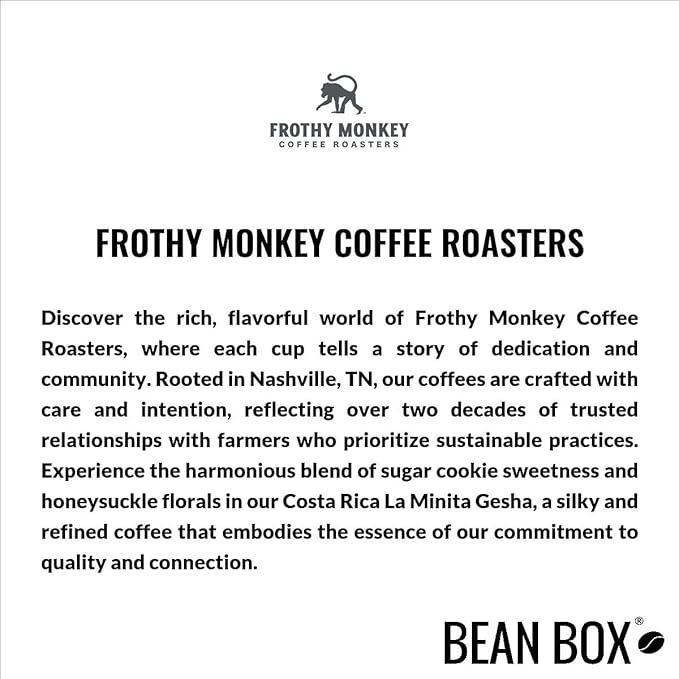 Bean Box Coffee Sampler - Roasted by Frothy Monkey 4-Pack Whole Bean Coffee Gourmet Coffee