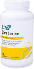 Klaire Labs SFI Health Berberine HCI 500mg - Berberine Supplement - Gluten-Free Hypoallergenic (120 Capsules)