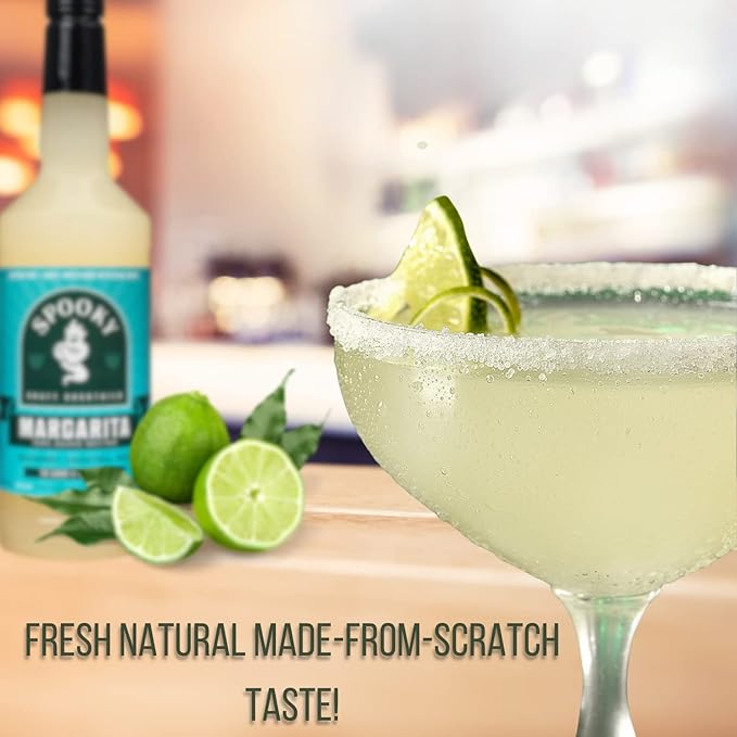 SPOOKY - Margarita Cocktail Mix - With 100% Blue Agave Nectar - No Artificial Colors Flavors or Corn Syrup - Premium Gluten Free Cocktail Mixers for your Machine - 32 Oz (Pack of 2)