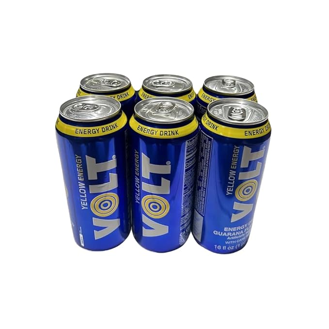 VOLT Yellow Energy - Energy Drink (16 fl. oz. 6 - pack Guarana)…