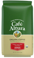 Café Altura Whole Bean Organic Coffee Espresso 5 lb Bag