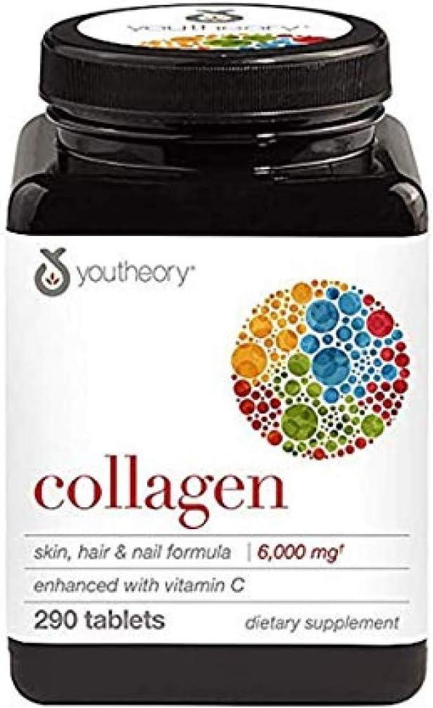 Youtheory Collagen - Type 1 and 2 and 3-290 Tablets
