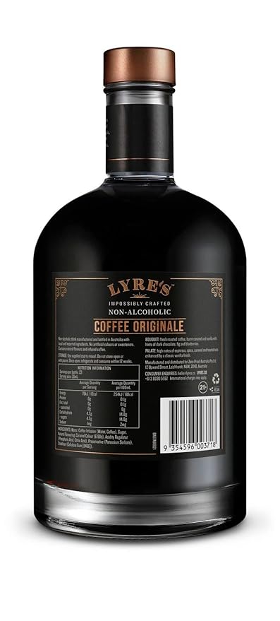 Lyre's Coffee Royale - Non-Alcoholic Set (Pack of 2) | Coffee Originale (Coffee Liqueur Style) &amp American Malt (Bourbon Style) | Award Winning | 23.7 Fl Oz