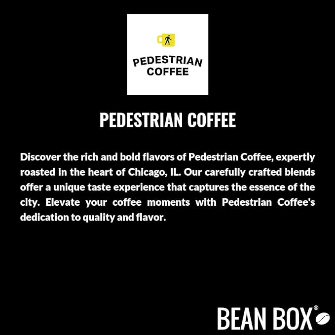 Bean Box Chicago Coffee Sampler 2-Pack - Roasted by Pedestrian Gourmet Arabica Coffee Variety Pack - Whole Bean