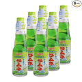 Shirakiku Ramune Drink Melon Carbonated Marble Soft Drink of Japan 6.76 oz (Pack of 6)