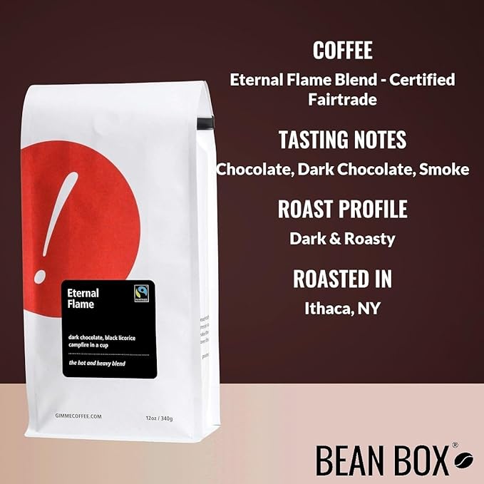 Eternal Flame Blend - Certified Fairtrade - Roasted by Gimme! Coffee - Freshly Ground Coffee - 5 Pound Bag