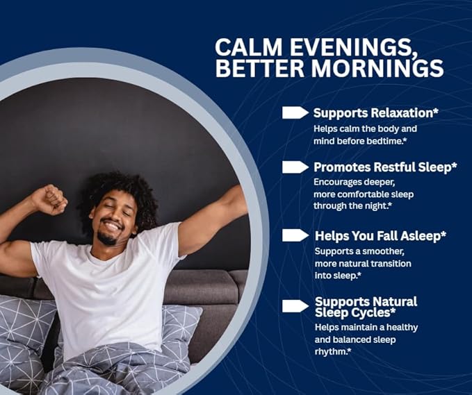 Sleep Guard Plus Promotes Relaxation &amp Restful Sleep Natural Sleep Support Supplement | Dietary Supplement - 60 Capsules