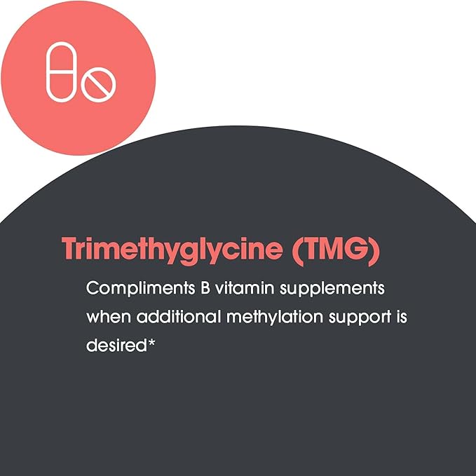 Allergy Research Group ARG TMG Trimethylglycine - Supports Cardiovascular &amp Liver Health - Delivers 750 mg Trimethylglycine per Serving - Vegetarian &amp Hypoallergenic - 100 Servings - 100 Capsu