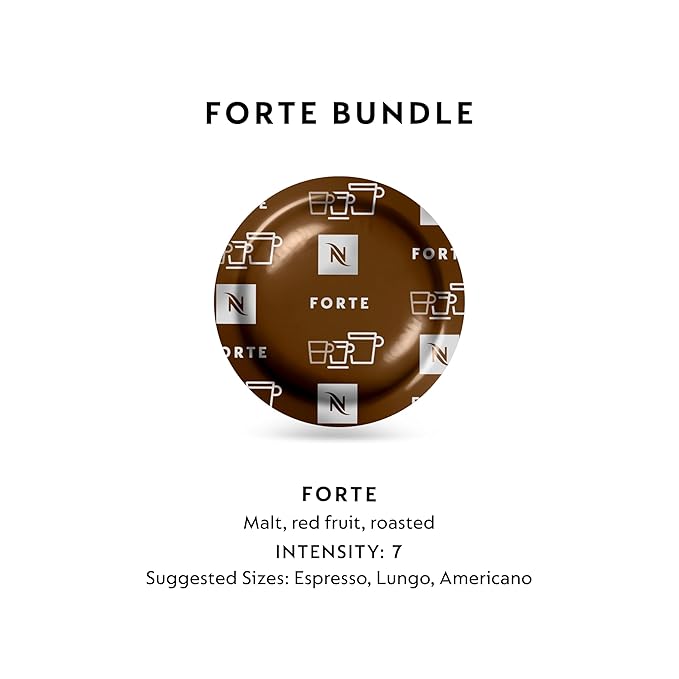 Nespresso Professional Coffee Capsules Forte Coffee Bundle 150-Count Capsules