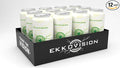 Ekkovision Energy Drink Pineapple Gummy 200 MG Natural Caffeine With Coconut Water L Theanine Alpha Gpc &amp L Tyrosine For Balanced Energy Electrolytes &amp Smooth Hydration 16 Fl Oz Can 12