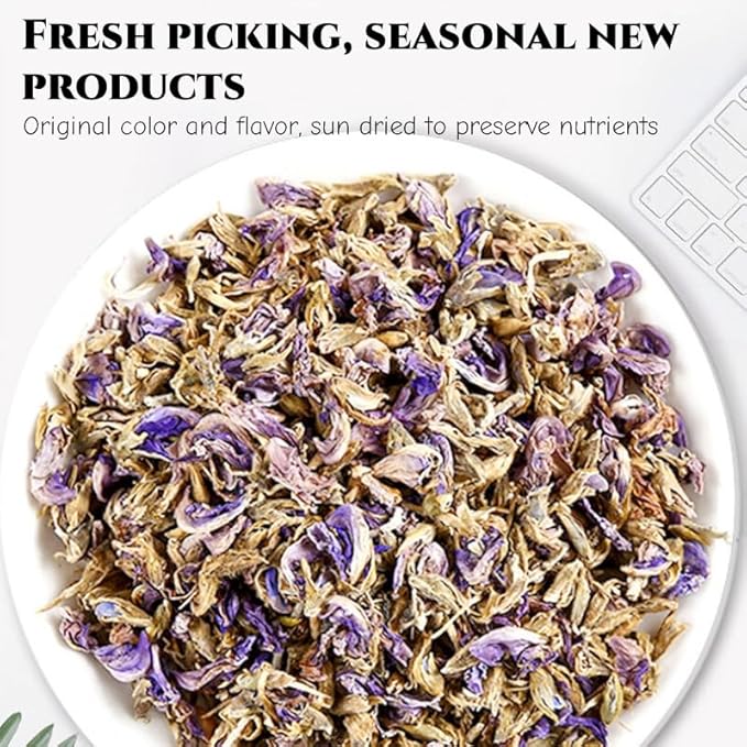 JINQI Kudzu flower Tea Ge Hua 葛花 3.52oz/100g (1.76oz/50g*2) Pueraria Lobata Flower Ge Scented Skin Care Flower Holiday Gifts Tea Gifts