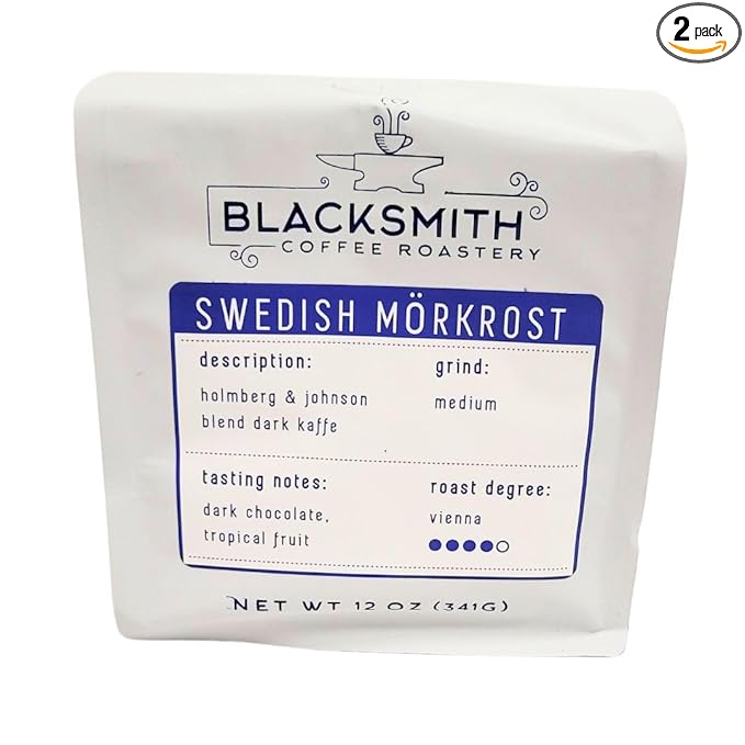 Blacksmith Shop Swedish Morkrost Ground Coffee 12 oz. (2 pack)