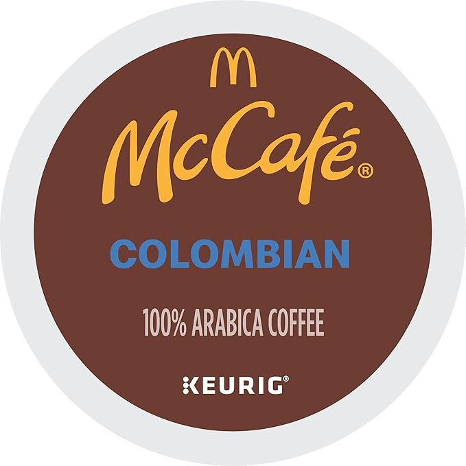 McCafe Colombian Single Serve Coffee Keurig K-Cup Pods Medium Roast 60 Count (6 Packs of 10)