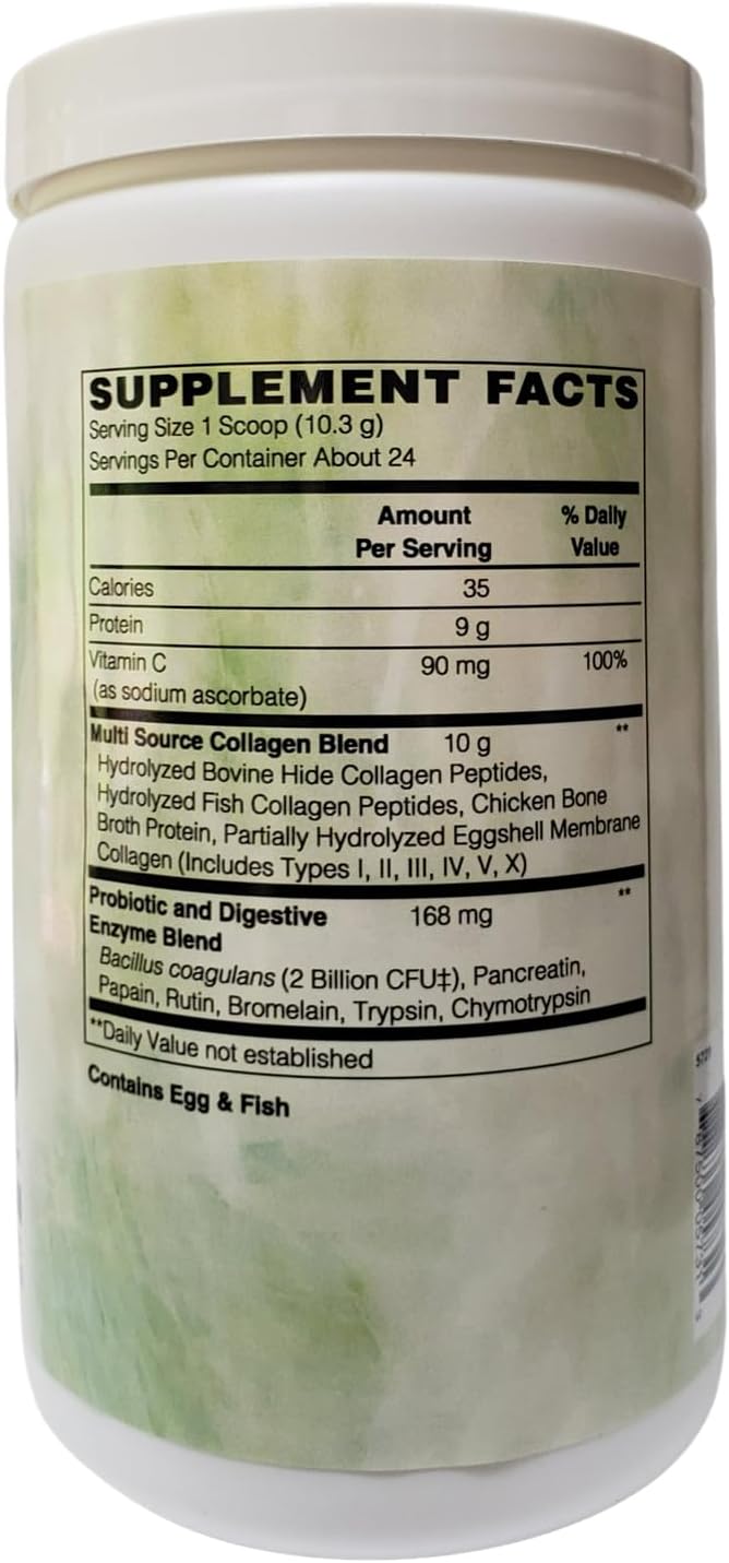 Holly Hill Health Foods Multi-Source Collagen Peptides Powder Unflavored 8.68 Ounces