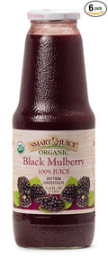 Smart Juice Organic Black Mulberry Juice - 33.8 fl oz (1L) - (case of 6)