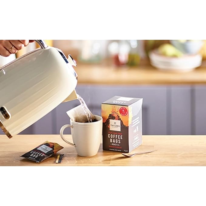 Taylors of Harrogate Hot Lava Java Coffee Bags (10 Enveloped Bags Per Pack x 3 Packs = 30 Coffee Bags)