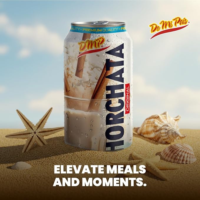 De Mi Pais Horchata Rice Milk Drink with Real Cinnamon Pieces Made with Real Ingredients for a Creamy Authentic Taste Shake Well for a Refreshing Beverage Perfect for Groceries 16.57 Fl Oz 12-Pa