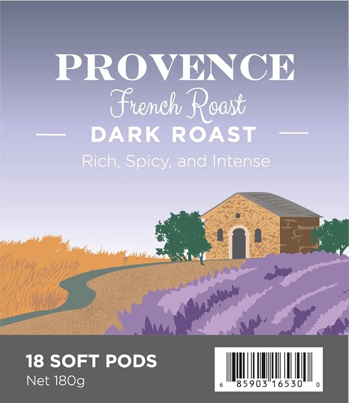 Wolfgang Puck Coffee Provence French Roast 9.5 Gram soft Pods 18 Count (Pack of 3)
