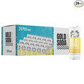 Gold Soda - Natural Ingredients - Organic Cane Sugar - Non-GMO - No Preservatives - Monk Fruit - Sparkling Water - Made with Natural and Organic Flavors 12 Fl Oz (24 Pack) (24 Pack Pineapple Mango)