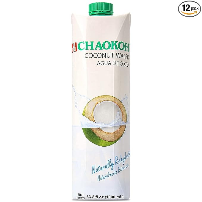 Chaokoh 100% Naturally Rehydrate Real coconut water 33.8 fl oz (pack of 12)