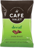 Café Valet DECAF Dark Roast Single Serve Coffee Packets – 84 Count – For Use with Café Valet Single Serve Cofee Makers – Disposable Brew Basket &amp Cofee Pack