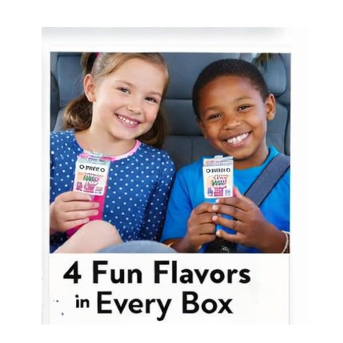 Kids Variety Pack Organic Juice Drink Cartons 40 Count (6 fl oz Each) – Super Fruit Punch Appley Ever After Berry Good Lemonade &amp Goodness Grapeness – USDA Organic No Added Sugar
