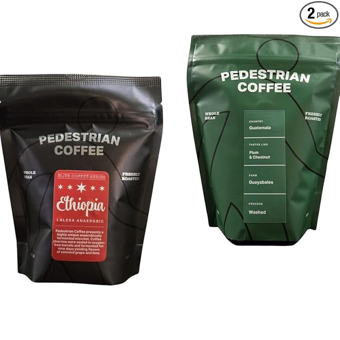 Bean Box Chicago Coffee Sampler 2-Pack - Roasted by Pedestrian Gourmet Arabica Coffee Variety Pack - Whole Bean