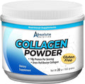 Absolute Nutrition Collagen Powder - Unflavored 20oz. with Hyaluronic Acid Organic Collagen Peptides for Men &amp Women Grass-Fed - Hair Skin Nail &amp Joint Support Paleo &amp Keto Non GMO