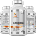 Smart Nutra Labs Premium Berberine HCL 1200mg- 180 Vegan Capsules 100% Pure Berberine Supplement- Non-GMO Gluten Free