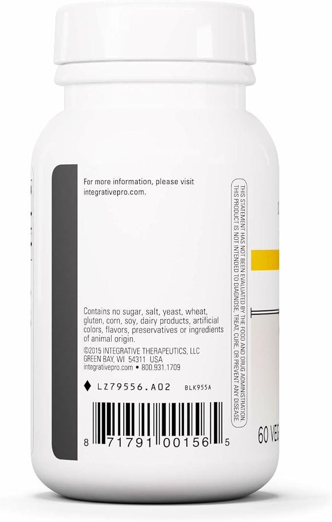 Integrative Therapeutics L-Theanine - Stress Response Support for Demanding &amp Busy Lifestyles* - Calmness &amp Relaxation Support* - Amino Acid Supplement - 60 Capsules (30 Servings)