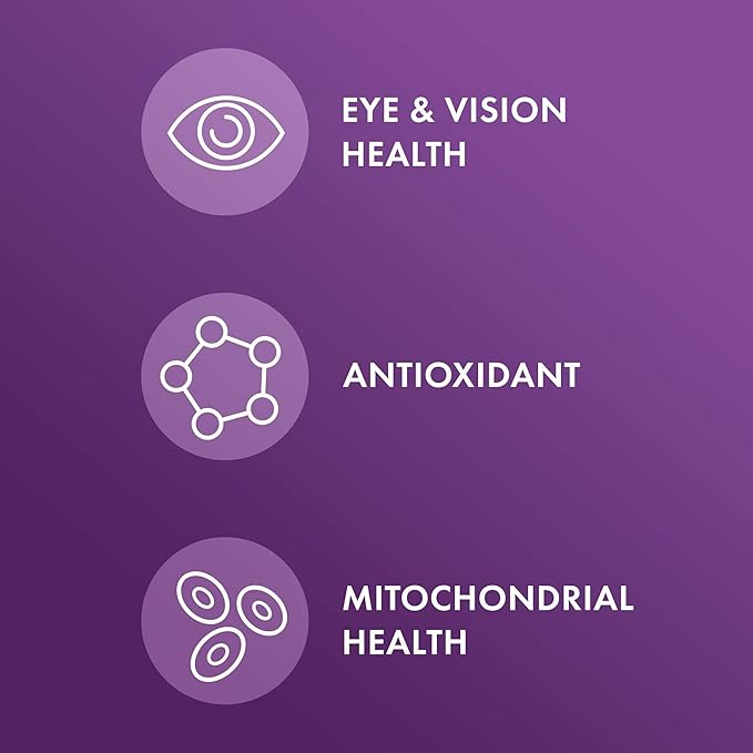 Dr. Mercola Eye Support - Supports Eye &amp Vision Health - with Lutein Zeaxanthin Organic Astaxanthin &amp Black Currant - Non-GMO Gluten-Free &amp Soy Free - 30 Capsules (30 Servings)