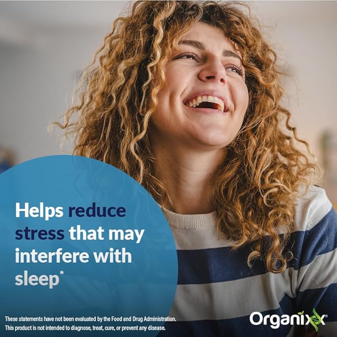 Organixx Clean Sleep 3D Melatonin Free Sleep Supplement with L Theanine GABA and Peptides to Promote Relaxation and Sleep Support Vegan Formula Dairy Soy &amp Gluten Free Non GMO 30 Capsules