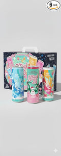 Alani Winter Wonderland Blue Slush &amp Sherbet Swirl Energy Drinks Variety (6 Cans) Sugar Free Low Calorie Energy Drinks - Pre Workout Performance Zero Sugar 12 Fl Oz Cans