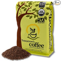 Tomorrow's Coffee Organic Fair Trade Shade Grown Whole Bean bird friendly coffee | Dark French Roast with chocolate flavor | Sustains Amazon Rainforest | 1 lb. omnidegradable bags (Ground)