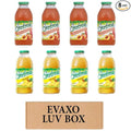 LUV BOX- variety Everfresh Juice 16 oz. pack of 8 Everfresh Peach Watermelon Everfresh Pineapple Juice. by evaxo