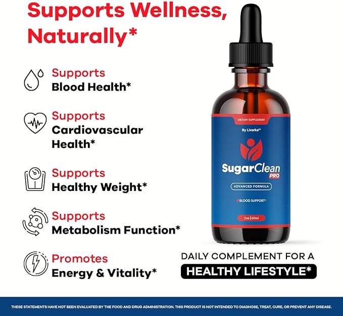 (2 Pack) Sugar Clean Pro Drops - Official SugarClean Pro Advanced Premium Liquid Formula Support - Maximum Strength Natural Supplement for Overall Health &amp Wellness Reviews 2 Bottles for 2 Month