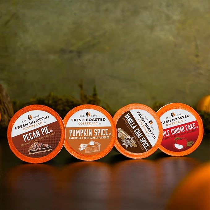 Fresh Roasted Coffee Fall Faves Variety Pack K-Cup Compatible 48 Count