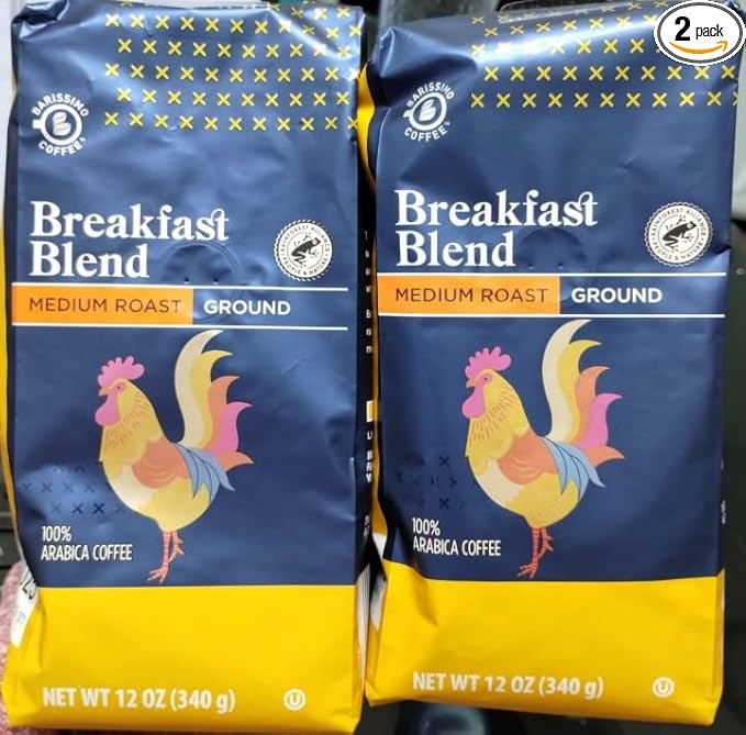 Barissimo Coffee Barissimo Breakfast Blend medium roast ground coffee12 oz -340 g (2 pack)