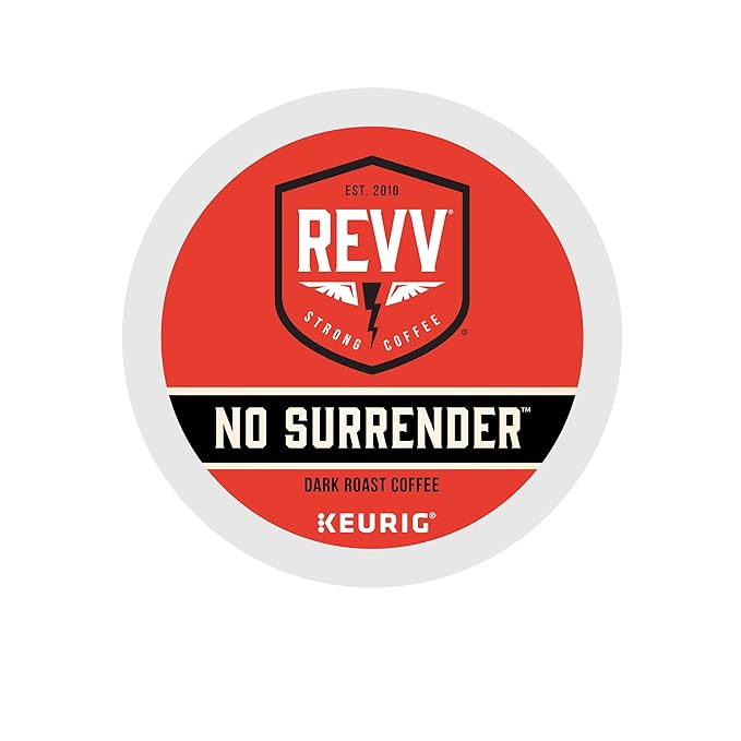 REVV No Surrender Keurig Single-Serve K-Cup Pods Dark Roast Coffee 48 Count